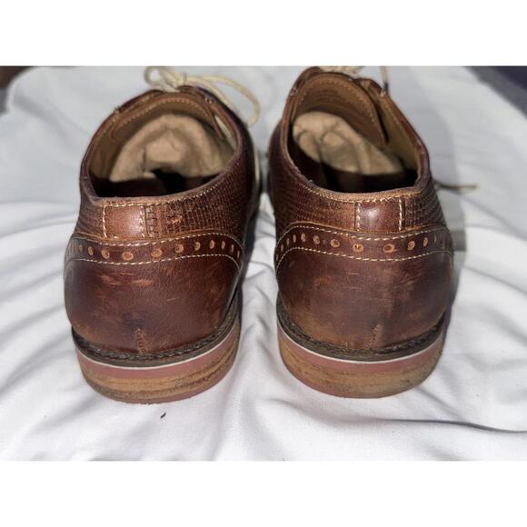 Giorgio Brutini Mens Jeffers 25043 Leather Woven Derby Shoes - Picture 5 of 8